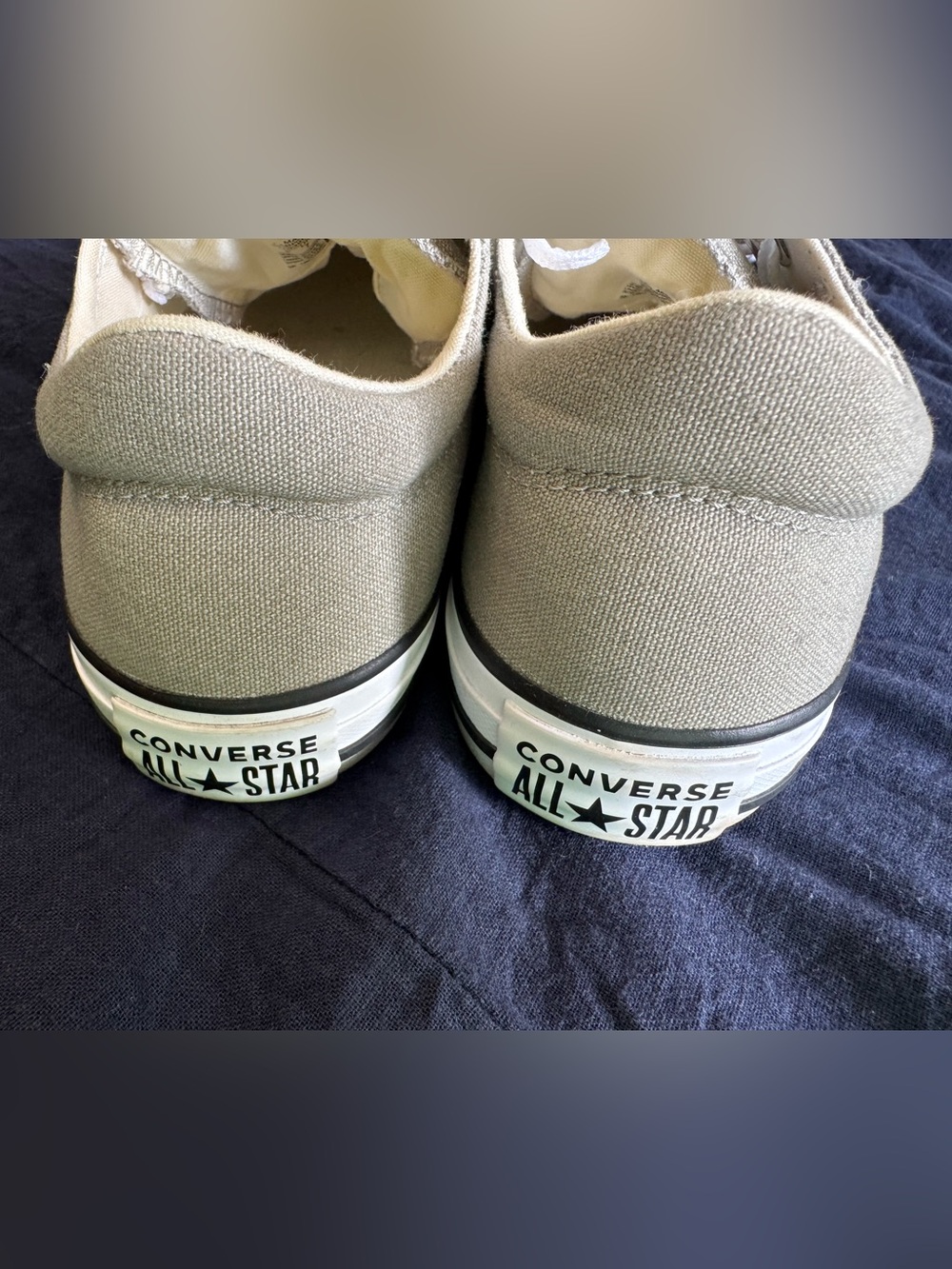 Converse All Star Low Top Sneakers Gray & White Womens Size 9 - Picture 6 of 8
